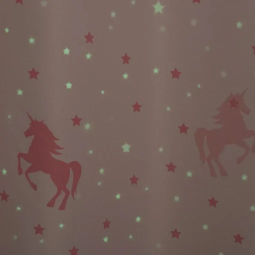 Atmosphera Rideau Occultant Glow Licorne 140X250Cm- Voilage Et Rideau Enfant