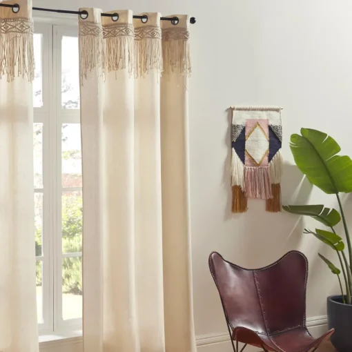 Atmosphera Rideau Rituality En Macrame 140X260Cm- Textile Deco