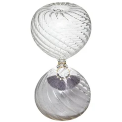 maxibazar Sablier Pompon Night H.18.5Cm- Objets De Decoration