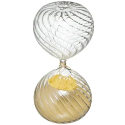 maxibazar Sablier Pompon Night H.18.5Cm- Objets De Decoration