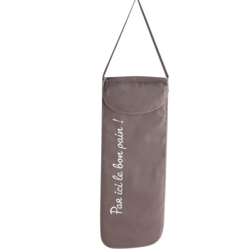maxibazar Sac A Pain 28X70 Cm Coton Cuistot Taupe- Tabliers Et Accessoires