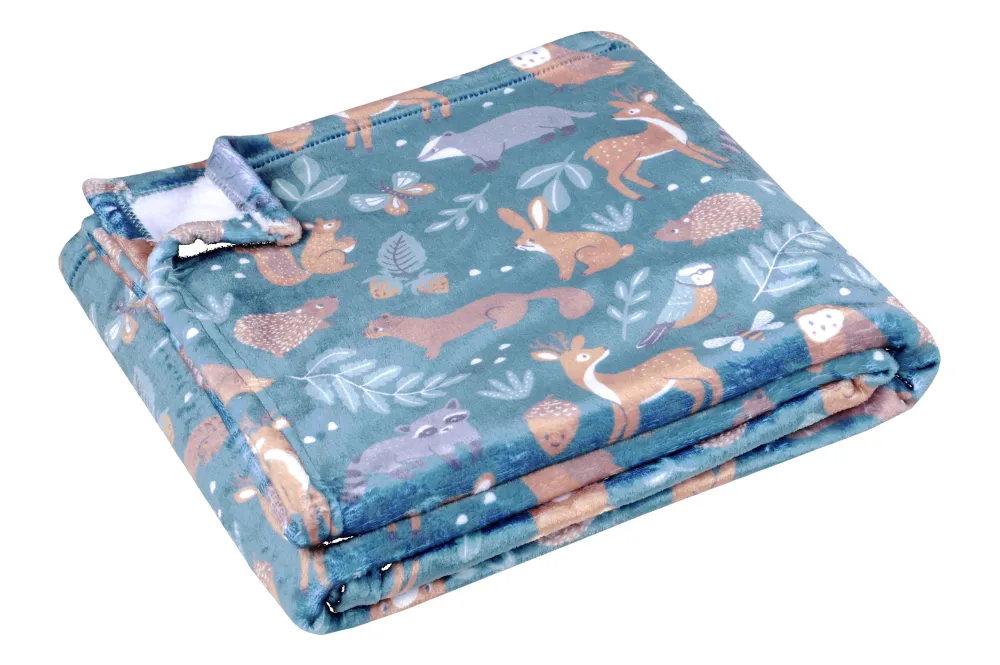 maxibazar Saturnin Plaid 130X160 Cm Canard- Plaids Enfant