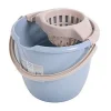 Menage|* Seau Rond Avec Essorreur 12L Bicolore Grege Bleu