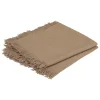 maxibazar Serviette Coton Frange Maha Lin 40X40Cm X2 Pieces- Serviettes De Table