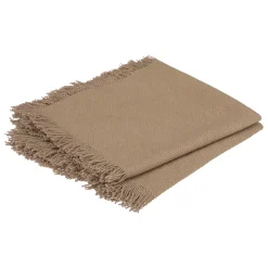 maxibazar Serviette Coton Frange Maha Lin 40X40Cm X2 Pieces- Serviettes De Table