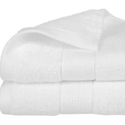 Atmosphera Serviette 450Gr Blanc 50X90Cm- Eponge 450G