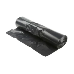 Menage|* Set 10 Sacs Poubelle 100L Plastique Liens Coulissants Noir