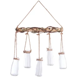 Atmosphera Soliflore X5 Suspendu Bois Nomade- Vases A Suspendre