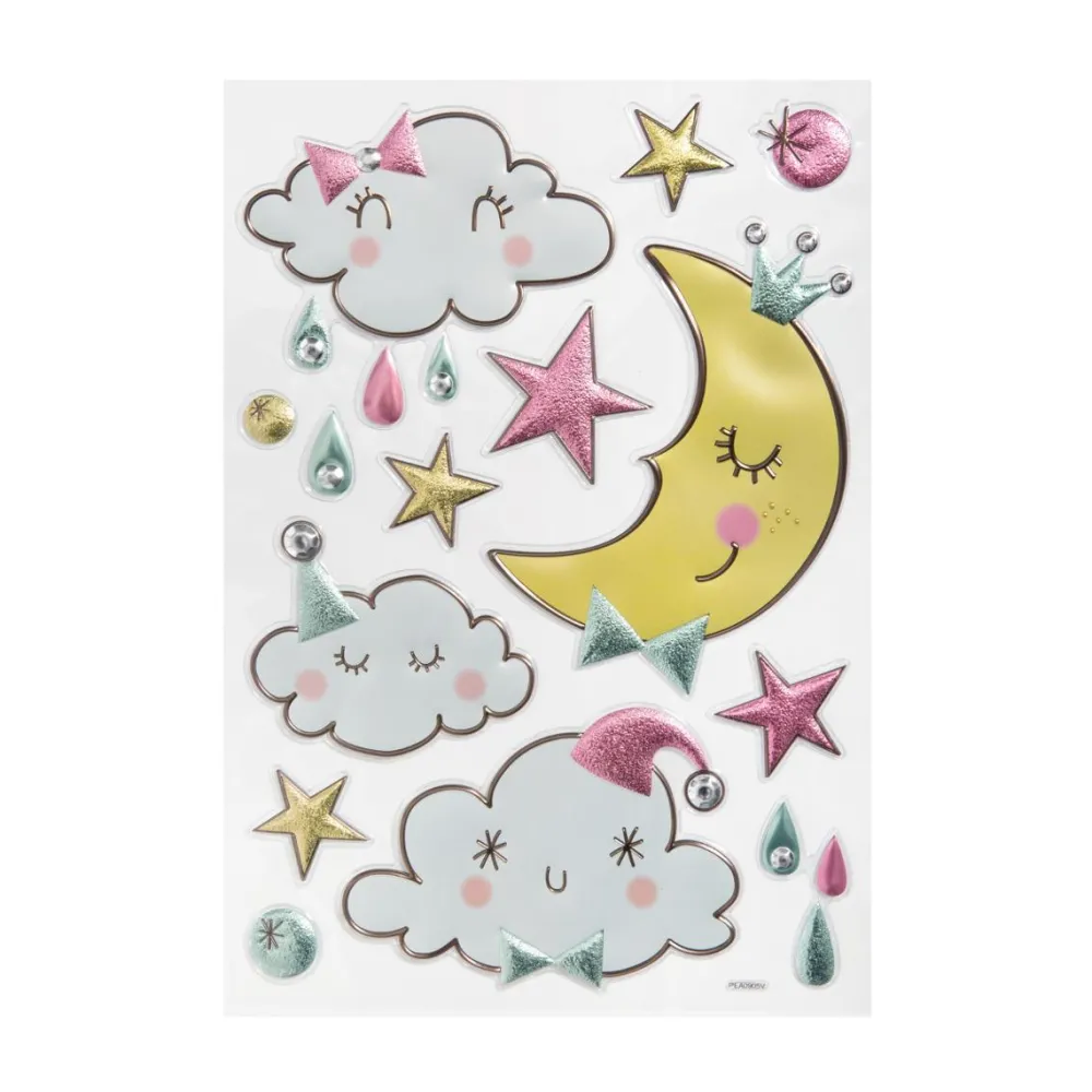 Atmosphera Sticker Kids Licorne Et Lune- Decorations Murales