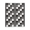 Atmosphera Sticker Petits Carreaux Frise Noir- Stickers