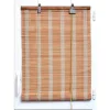 maxibazar Store Enrouleur Baguettes Bambou 150X180Cm Naturel Blanc- Stores