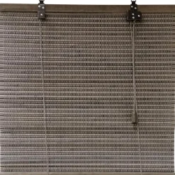 maxibazar Store Enrouleur Lattes Bambou 150X180Cm Gris- Stores