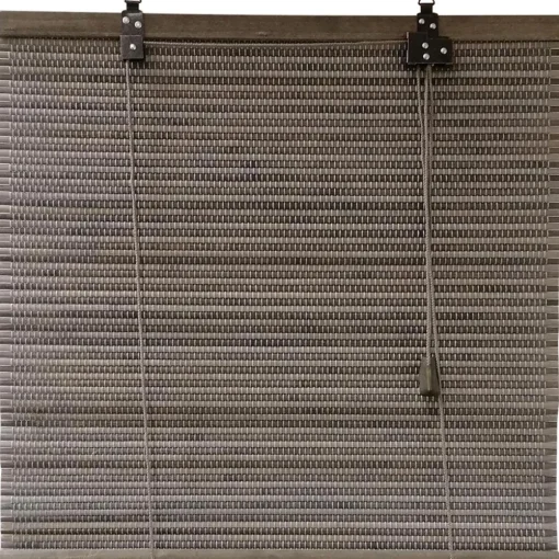maxibazar Store Enrouleur Lattes Bambou 150X180Cm Gris- Stores