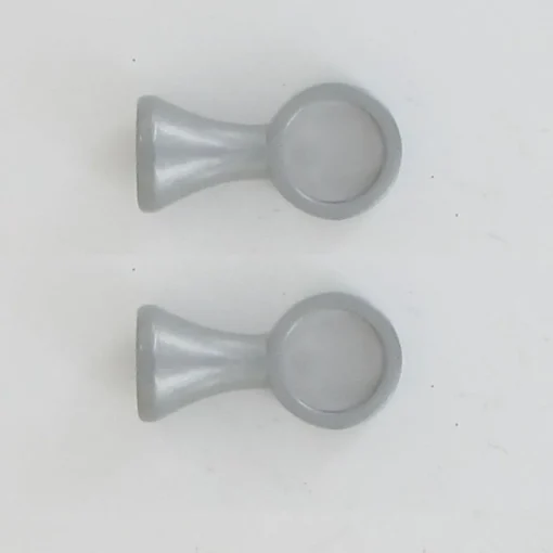 maxibazar Support Simple D16 X 2 Gris Laque- Accessoires De Penderie