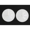 maxibazar Supports Adhesifs Metal X2 Laque Blanc- Vitrages