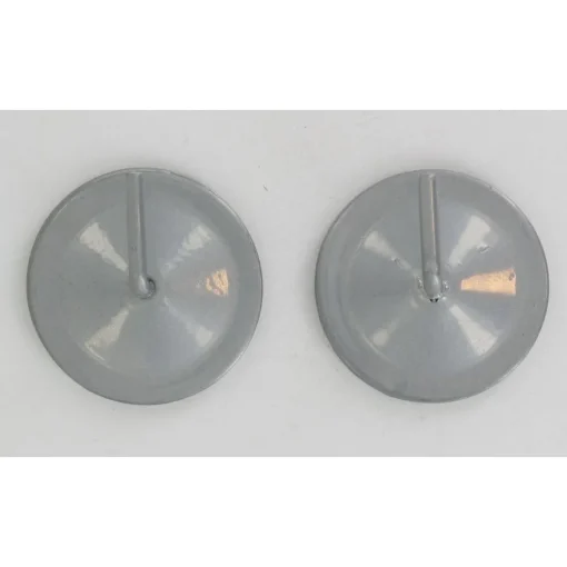 maxibazar Supports Adhesifs Metal X2 Argent- Vitrages