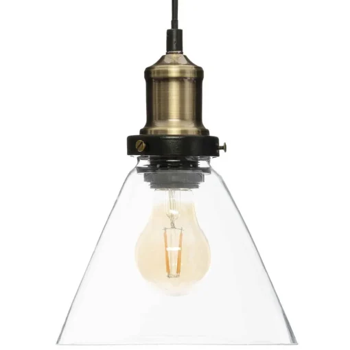 Atmosphera Suspension Alak Verre Conique H.22Cm- Lustres Et Suspensions