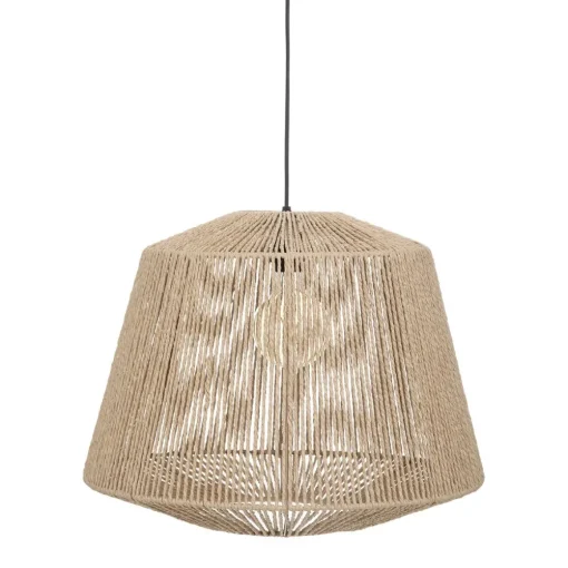 maxibazar Suspension Corde Jily Naturel D.48Cm- Lustres Et Suspensions