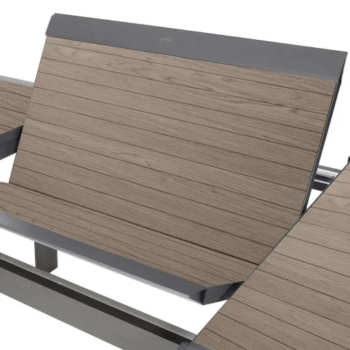 Hespéride Tables De Jardin>Table Allure Aluminium Muscade Graphite 12 Places
