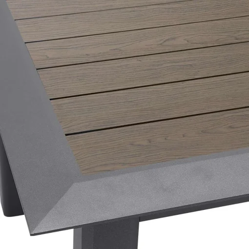 Hespéride Tables De Jardin>Table Allure Aluminium Muscade Graphite 10 Places