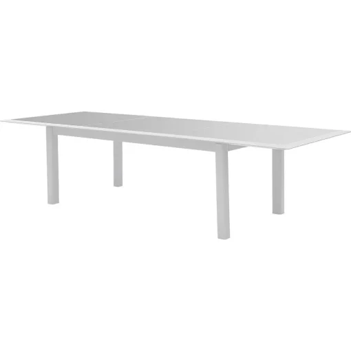 * Tables De Jardin>Table Allure Extensible Gris Blanc 12 Places