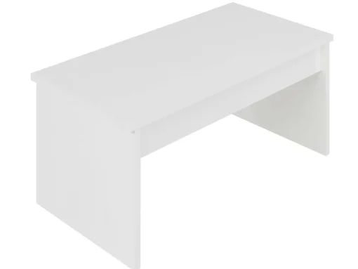 * Tables Basses>Table Avec Plateau Relevable Melamine Blanc