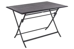 Hespéride Tables De Jardin></noscript>Table Azua Pliante Aluminium Graphite 4 Places