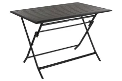 Hespéride Tables De Jardin></noscript>Table Azua Pliante Aluminium Graphite 4 Places