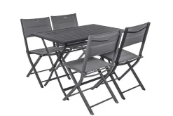 Hespéride Tables De Jardin></noscript>Table Azua Pliante Aluminium Graphite 4 Places