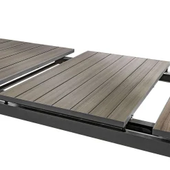 Hespéride Tables De Jardin></noscript>Table Evasion Rallonge Automatique Seigle Graphite 10 Places