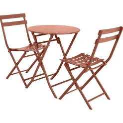 * Tables De Jardin></noscript>Table Greensboro Ronde Ambre 2 Places