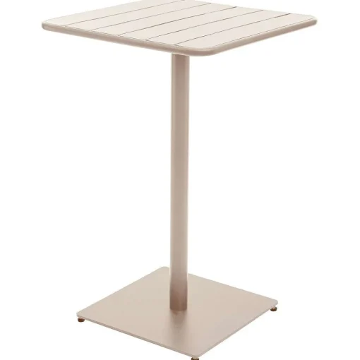 * Tables De Jardin>Table Haute Phuket Carree Argile 2 Places