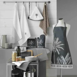 maxibazar Tablier 60X84Cm Coton Cocoty Taupe- Tabliers Et Accessoires