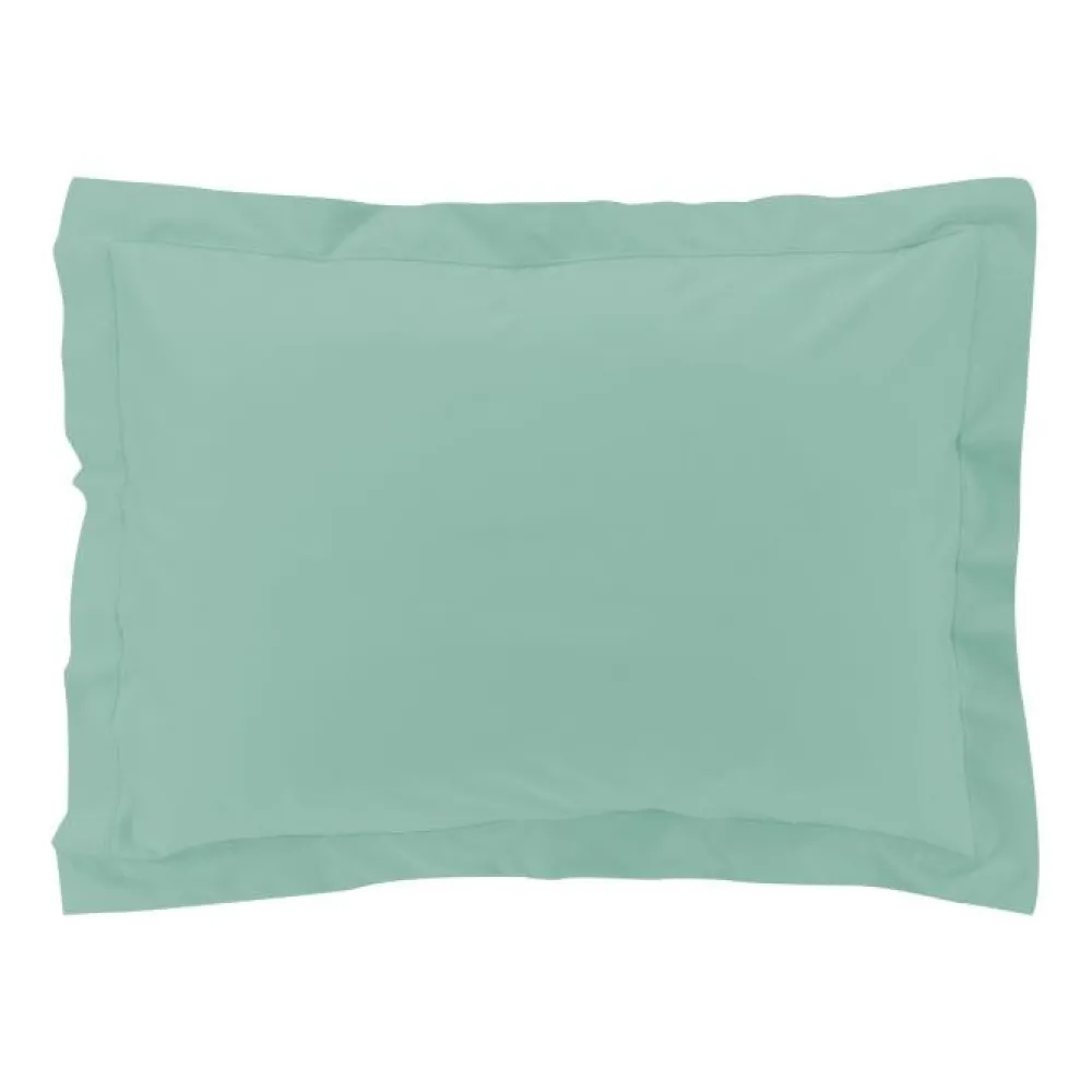 maxibazar Taie D Oreiller Vp 50X70Cm Percale 78 Fils Sauge- Taies D'Oreillers Et De Traversins