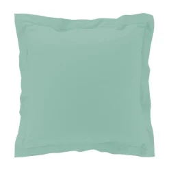 maxibazar Taie D Oreiller Vp 63X63Cm Percale 78 Fils Sauge- Taies D'Oreillers Et De Traversins
