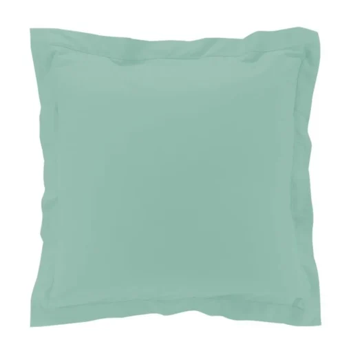 maxibazar Taie D Oreiller Vp 63X63Cm Percale 78 Fils Sauge- Taies D'Oreillers Et De Traversins