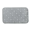 maxibazar Tapis 50 X 80Cm Flanel Uni Phosphorescent Fluo Night Gris- Tapis Enfant