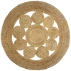 Atmosphera Tapis Ajoure En Jute D.80Cm- Tapis Deco