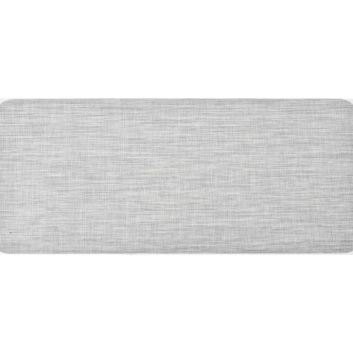 maxibazar Tapis Andy 50X120Cm Vinyle Aspect Chine Gris Clair- Tapis De Cuisine