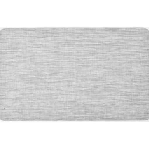 maxibazar Tapis Andy 45X60Cm Vinyle Aspect Chine Gris Clair- Tapis De Cuisine