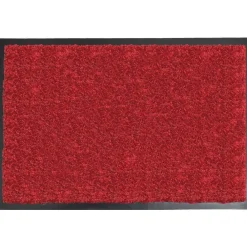 maxibazar Tapis Baptiste 40X60Cm Polyamide Pvc Rouge- Tapis D'Entree Et Paillassons