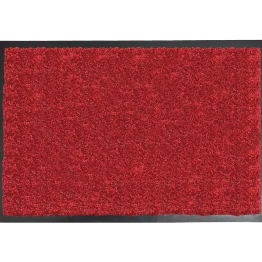 maxibazar Tapis Baptiste 40X60Cm Polyamide Pvc Rouge- Tapis D'Entree Et Paillassons