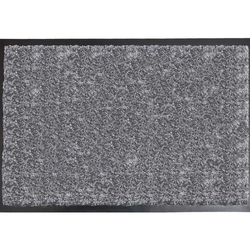 maxibazar Tapis Baptiste 80X120Cm Polyamide Pvc Bleu Gris Chine- Tapis D'Entree Et Paillassons