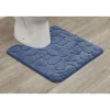 Tapis De Salle De Bain Et Wc|* Tapis Contour Wc Memoire De Forme Microfibre Galet 50X50Cm B