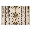 maxibazar Tapis Coton Imprime Tribal 120X170Cm- Tapis Deco