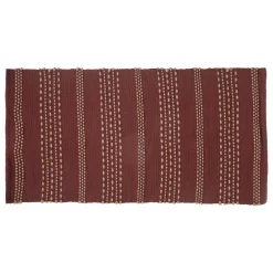 maxibazar Tapis Coton Jute Bota Terracotta 70X140Cm- Tapis Deco