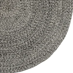 maxibazar Tapis Coton Tresse Bico Cafe D.120Cm- Tapis Deco