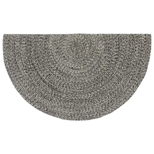 maxibazar Tapis Coton Tresse Bico Cafe D.120Cm- Tapis Deco