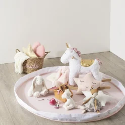 Atmosphera Tapis De Jeux A Remballer Rose- Petits Rangements