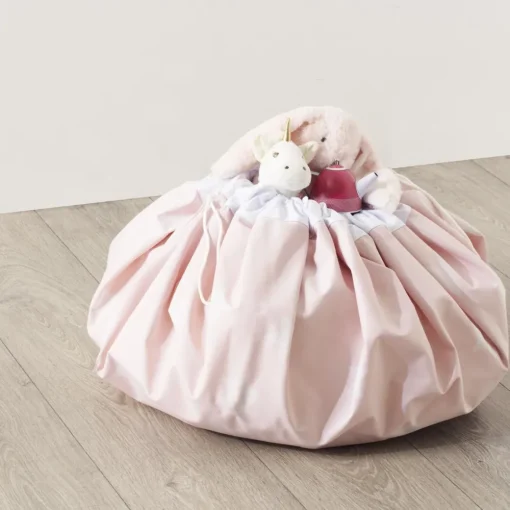 Atmosphera Tapis De Jeux A Remballer Rose- Petits Rangements